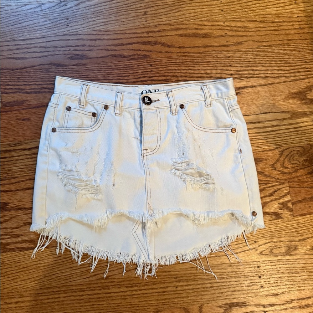 One Teaspoon Junkyard Skirt